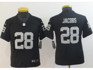 Youth Oakland Raiders #34 Bo Jackson Vapor Untouchable Limited Jersey BlackYouth #28 Josh Jacobs Bla...