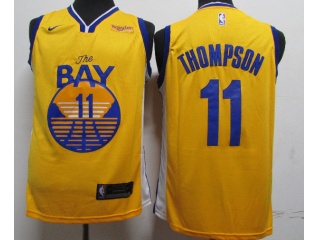 Nike Golden State Warriors #11 Klay Thompson 2019 City Jersey Yellow