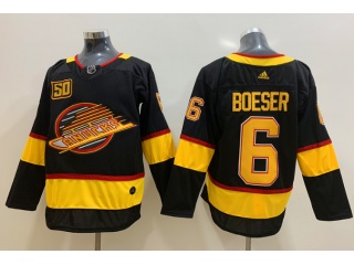 Adidas Vancouver Canucks #6 Brock Boeser Hockey Jersey Black