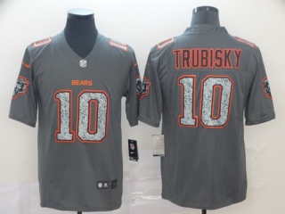 Chicago Bears 10 Mitch Trubisky Fashion Static Limited Jersey Gray