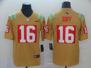 Los Angeles Rams 16 Jared Goff City Edition Vapor Limited Jersey Gold