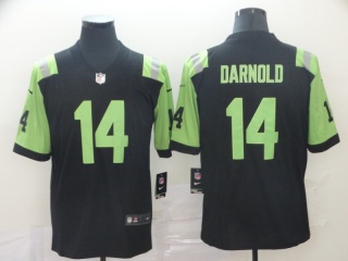 New York Jets 14 Sam Darnold City Edition Limited Jersey Black/Green