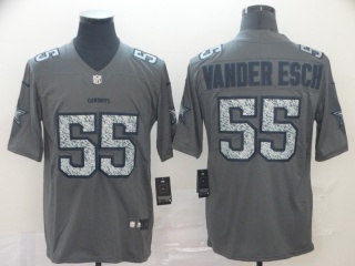 Dallas Cowboys 55 Leighton Vander Esch Fashion Static Limited Jersey Gray