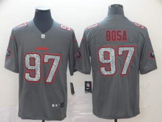 San Francisco 49ers 97 Nick Bosa Fashion Static Limited Jersey Gray