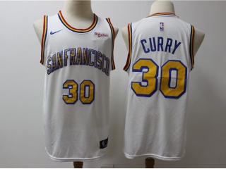Nike Golden State Warriors #30 Stephen Curry 2019 San Francisco Classic Jersey White