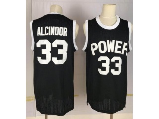 Power Memorial Academy 33 Lew Alcindor Basketball Jersey Black