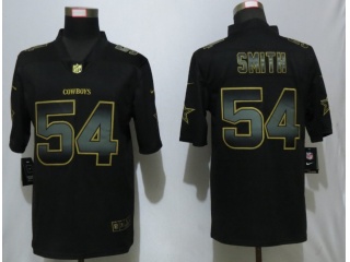 Dallas Cowboys 54 Jaylon Smith Vapor Limited Jersey Black Golden