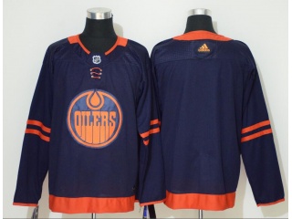 Adidas Edmonton Oilers Blank 50th Anniversary Jersey Blue