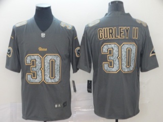 Los Angeles Rams 30 Todd Gurley II Fashion Static Limited Jersey Gray