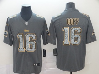 Los Angeles Rams 16 Jared Goff Fashion Static Limited Jersey Gray