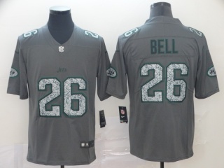 New York Jets 26 Le'Veon Bell Fashion Static Limited Jersey Gray