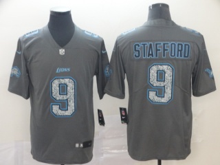 Detroit Lions 9 Matthew Stafford Fashion Static Limited Jersey Gray