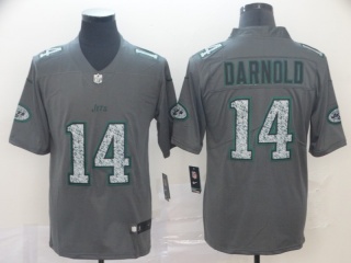 New York Jets 14 Sam Darnold Fashion Static Limited Jersey Gray