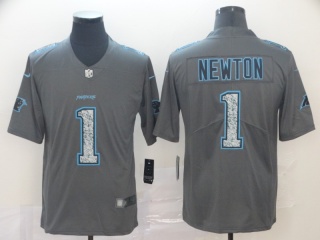 Carolina Panthers 1 Cam Newton Fashion Static Limited Jersey Gray