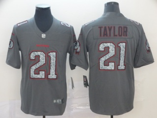 Washington Redskins 21 Sean Tylor Fashion Static Limited Jersey Gray