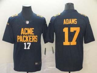 Green Bay Packers 17 Davante Adams City Edition Vapor Limited Jersey Navy Blue