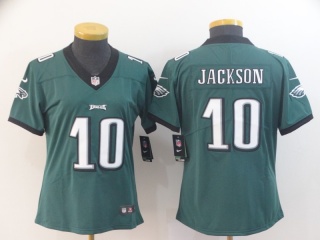 Women Philadelphia Eagles 10 DeSean Jackson Vapor Limited Jersey Green