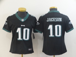 Women Philadelphia Eagles 10 DeSean Jackson Vapor Limited Jersey Black