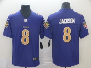 Baltimore Ravens 8 Lamar Jackson Color Rush Limited Jersey Purple