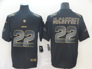 Carolina Panthers 22 Christian Mccaffrey Vapor Limited Jersey Black Gloden