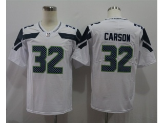 Seattle Seahawks 32 Chris Carson Vapor Limited Jersey White