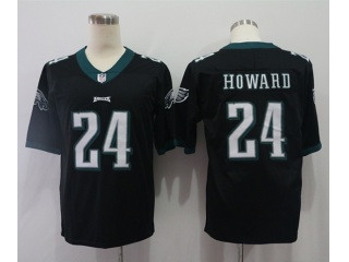 Philadelphia Eagles 24 Jordan Howard Vapor Limited Jersey Black