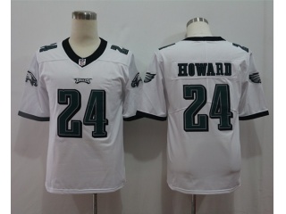 Philadelphia Eagles 24 Jordan Howard Vapor Limited Jersey White