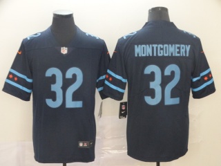 Chicago Bears 32 David Montgomery City Edition Vapor Limited Jersey Navy Blue