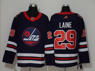 Adidas Winnipeg Jets 29 Patrik Laine 2019 Heritage Classic Jersey Navy Blue