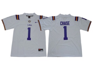 LSU Tigers 1 Jamarr Chase Limited Jersey White