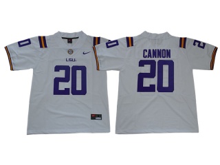 LSU Tigers 20 Billy Cannon Limited Jersey White