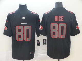 San Francisco 49ers 80 Jerry Rice Impact Vapor Limited Jersey Black