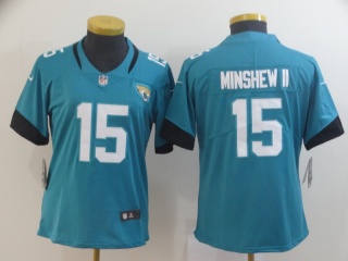 Woman Jacksonville Jaguars 15 Gardner Minshew II Vapor Untouchable Limited Jersey Green