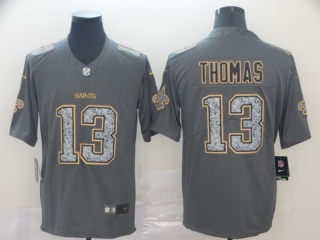 New Orleans Saints 13 Micheal Thomas Fashion Static Limited Jersey Gray