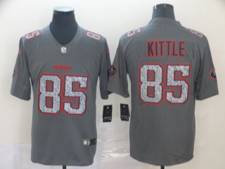 San Francisco 49ers 85 George Kittle Fashion Static Limited Jersey Gray