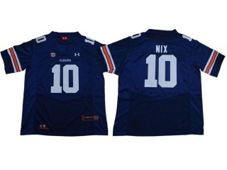 Auburn Tigers #10 Bo Nix Jersey Blue