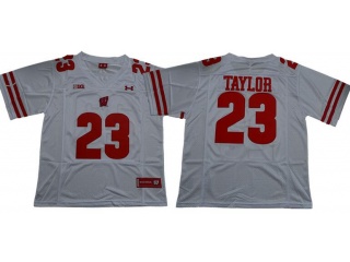 Wisconsin Badgers #23 Jonathan Taylor 2019 College Football Jersey White