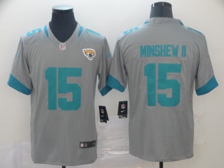 Jacksonville Jaguars 15 Gardner Minshew II Inverted Legend Limited Jersey Gray