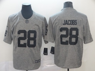 Oakland Raiders 28 Josh Jacobs Gridiron Limited Jersey Gray