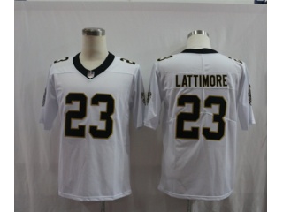 New Orleans Saints 23 Marshon Lattimore Vapor Limited Jersey White