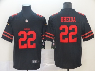San Francisco 49ers 22 Matt Breida Vapor Limited Jersey Black