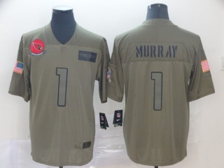 Arizona Cardinals 1 Kyler Murray 2019 Salute to Service Limited Jersey Olive