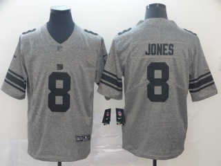 New York Giants 8 Daniel Jones Gridiron Limited Jerseys Gray