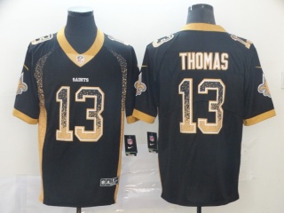 New Orleans Saints 13 Micheal Thomas Drift Fashion Limited Jersey Black