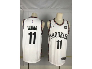 Nike Brooklyn Nets 11 Kyrie Irving Basketball Jersey White City