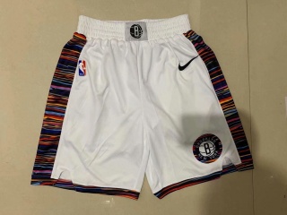 Nike Brooklyn Nets Basketball Shorts White City