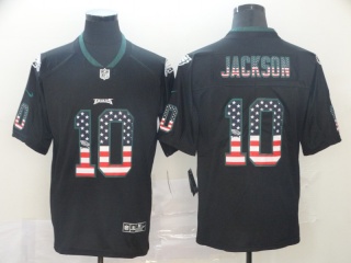 Philadelphia Eagles 10 DeSean Jackson USA Flag Vapor Limited Jersey Black