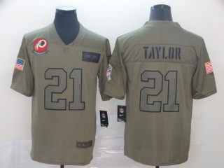 Washington Redskins 21 Sean Taylor  2019 Salute to Service Limited Jersey Olive