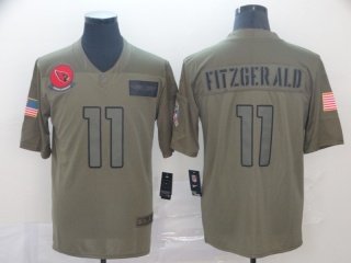 Arizona Cardinals 11 Larry Fitzgerald 2019 Salute to Service Limited Jersey Olive