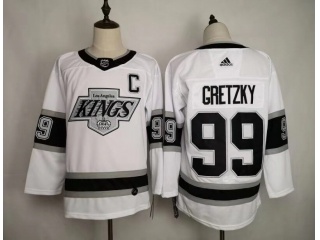 Adidas Los Angeles Kings 99 Wayne Gretzky Classic Hockey Jersey White